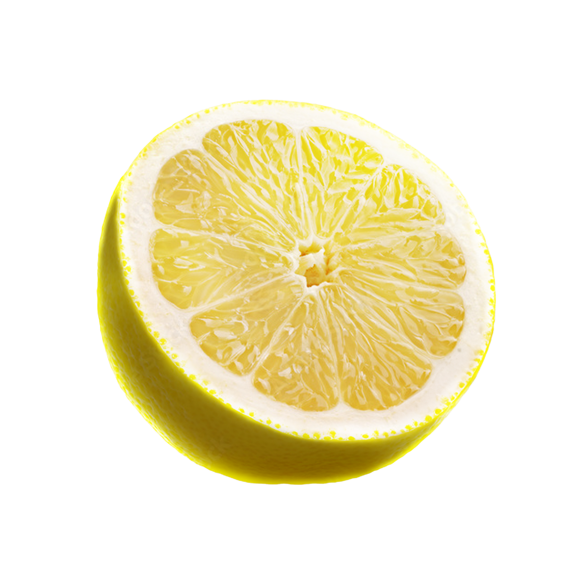 Frische Zitronenscheibe als Duftnote im Parfum The Angel von Le Flocon, spritzig und belebend.